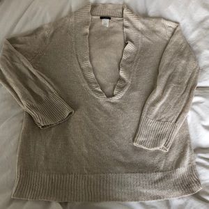 Deep v neck sweater